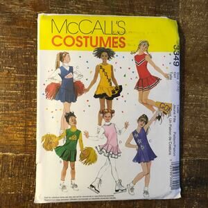 McCalls  Sewing Pattern 3349 Girls Cheerleader Ice Skating Costume 7-14 UNCUT